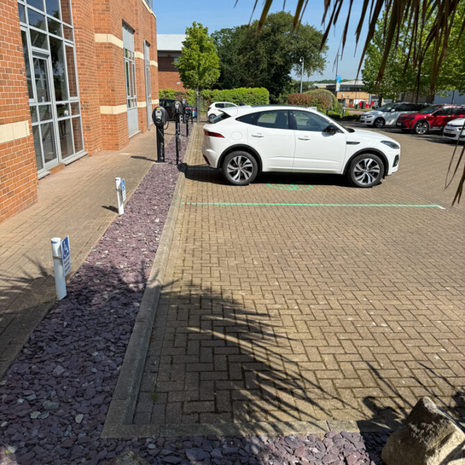 Alexandra House car park beside the commercial building