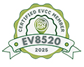 EV8520 certified EV installer badge