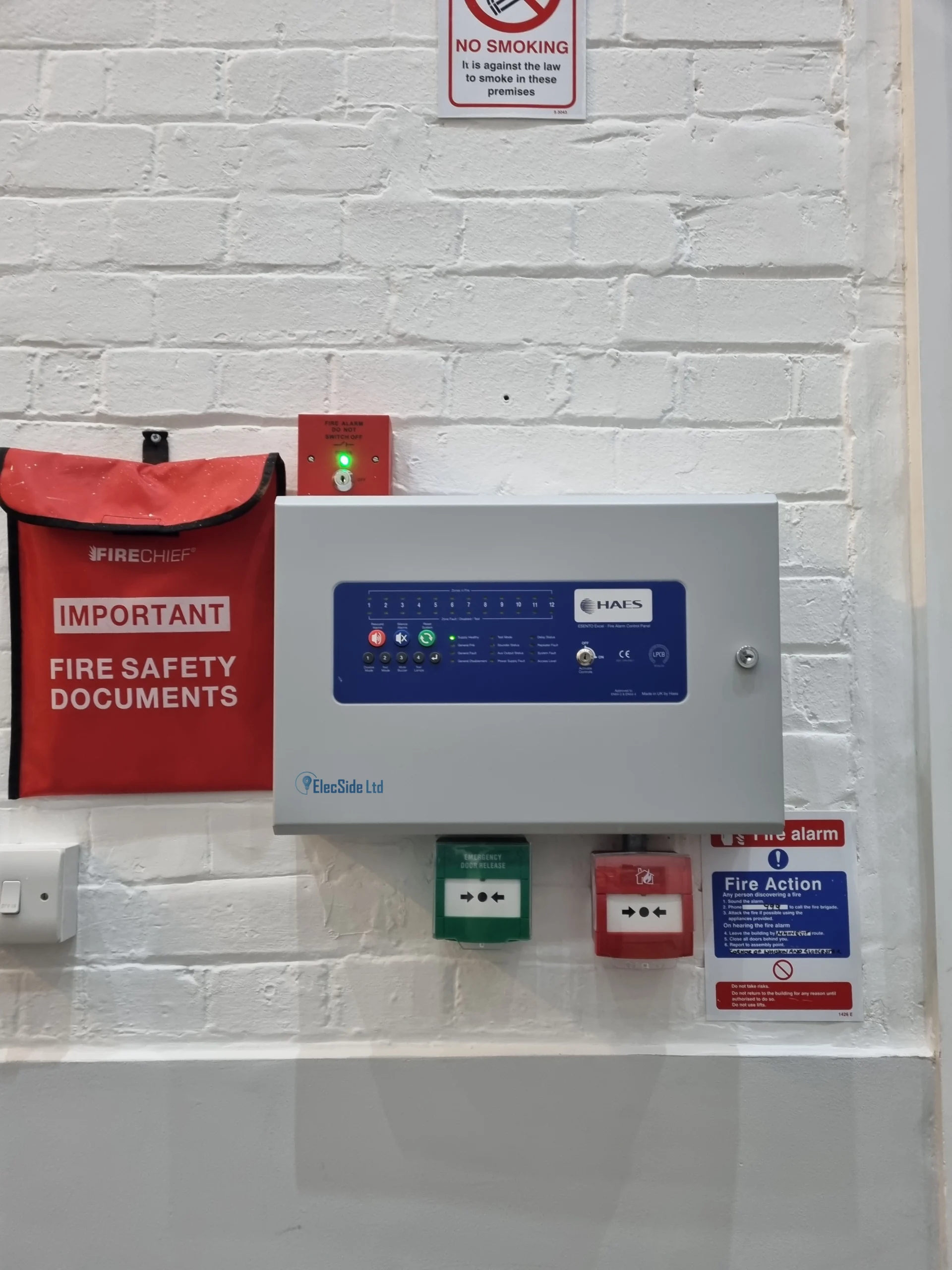 Fire alarm system installation